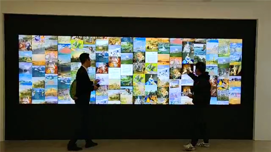 流動的照片墻_摩拓為互動藝術展示