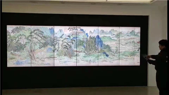 拼接屏＋流動的照片案例展示_摩拓為提供技術支持