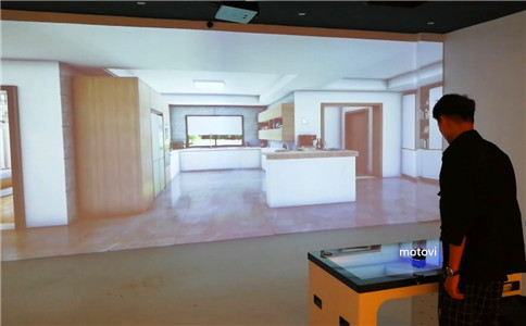 物體互動識別桌應用于地產(chǎn)展廳案例展示