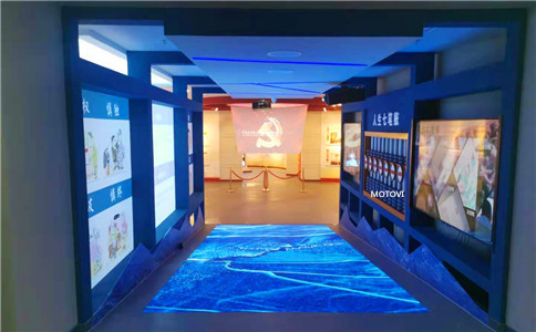 雷達(dá)互動地面應(yīng)用于展廳案例（局部圖）